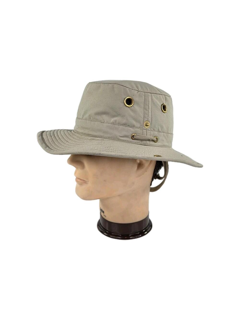 Tilley Endurables T3 Cotton Duck hat Size 7 1/4 Olive Safari Hiking Hats